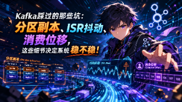 Kafka踩过的那些坑:分区副本、ISR抖动、消费位移,这些细节决定系统稳不稳!