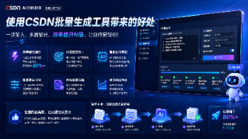 告别低效单篇创作，CSDN AI 批量生成工具深度体验