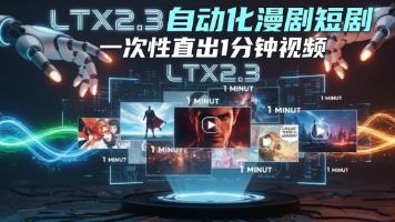 ComfyUI + LTX2.3 20宫格工作流：一句话到1分钟AI漫剧，一次性直出！（附带工具）