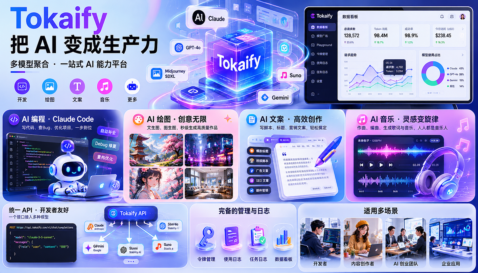 Tokaify解锁AI全维度,把 AI 真正变成生产力
