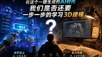 【Blender】在这个一键生成的AI时代我们是否还要一步一步的学习3D建模