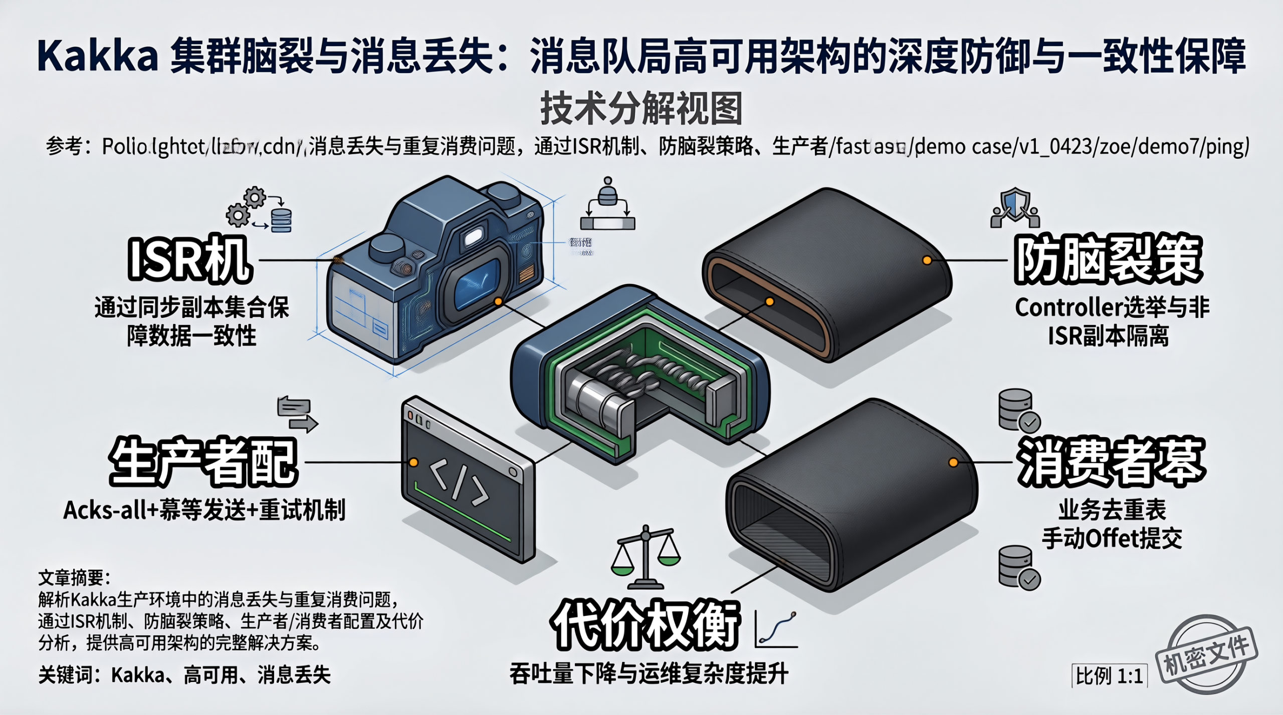 Kafka 集群脑裂与消息丢失：消息队列高可用架构的深度防御与一致性保障