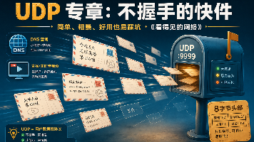 UDP 专章：不握手的快件——简单、粗暴、好用也易踩坑