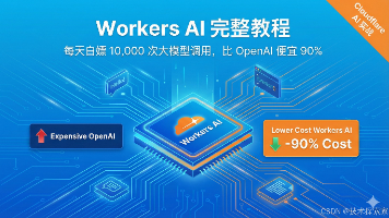 Workers AI 完整教程：每天白嫖 10000 次大模型调用，比 OpenAI 省 90%