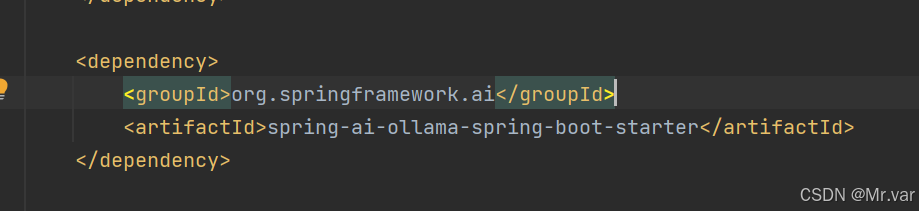 springAI结合ollama简单实现小结